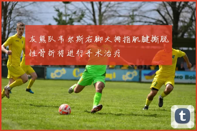 灰熊队韦尔斯右脚大拇指肌腱撕脱性骨折将进行手术治疗